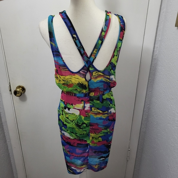 Factory by Erik Hart Rainbow Multi Colored Party Xs Dress - Picture 2 of 11